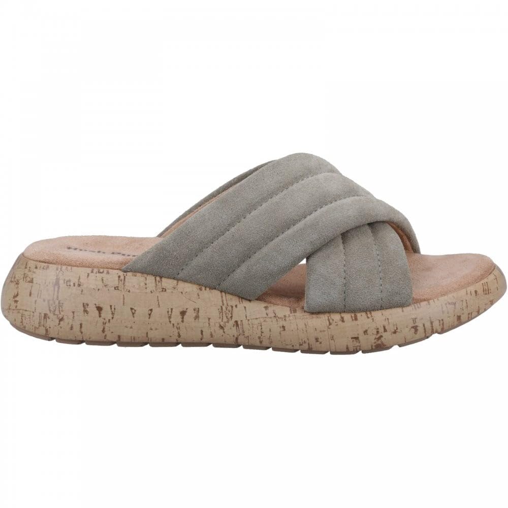 Hush Puppies Women's Sarah Sandal Ladies Summer, Sage, 5 UK