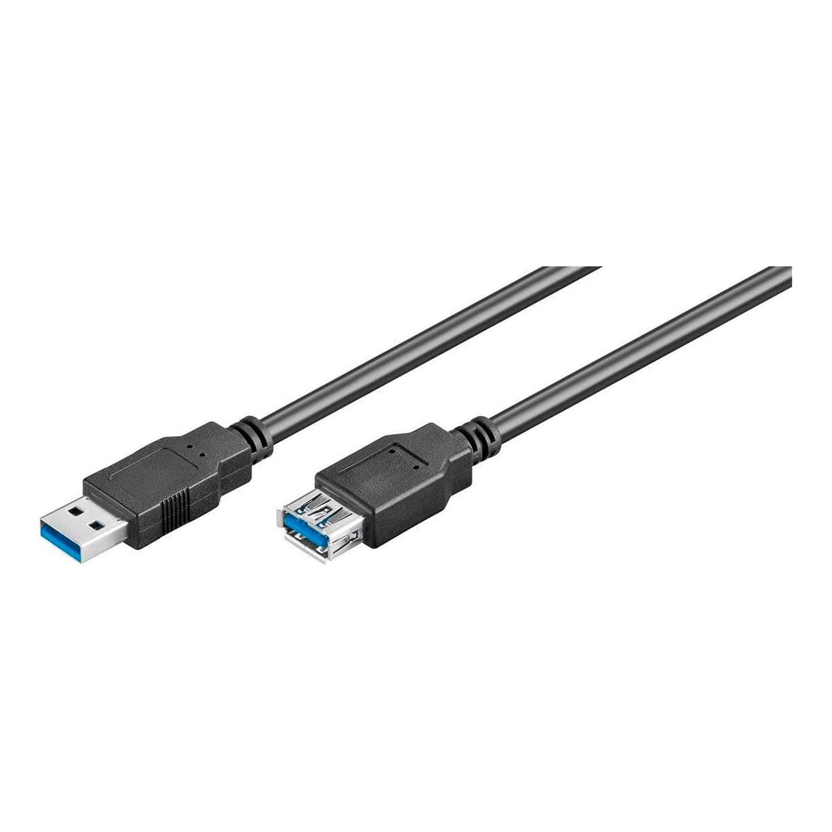 Ewent Cavo prolunga USB 3.0 Tipo A/Maschio/Femmina, per Hub USB, Disco Rigido, Stampante, Mouse etc, velocità di Trasferimento Fino a 5Gbit, 1.8m, Nero