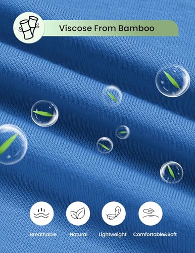 Image of Ekouaer Pajama Set for Women Viscose from Bamboo Short Sleeve Tops and Shorts Set 2 Piece Lounge Set