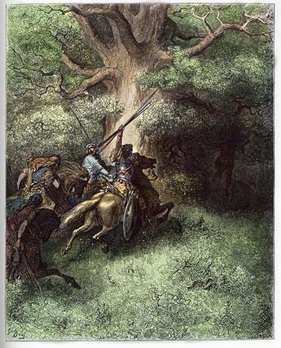 Impression Tableaux Graffiti Art Mural la mort d'Absalom de Gustave Doré toile haut de gamme