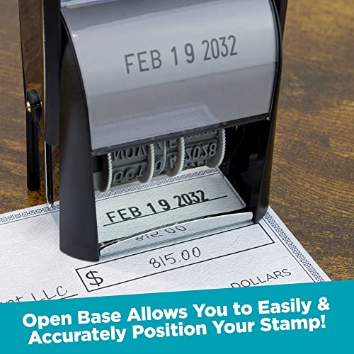 Maxmark Heavy Duty Date Stamp, Large Date Size - Exclusive 12-Year Band - Black Ink #TOP2