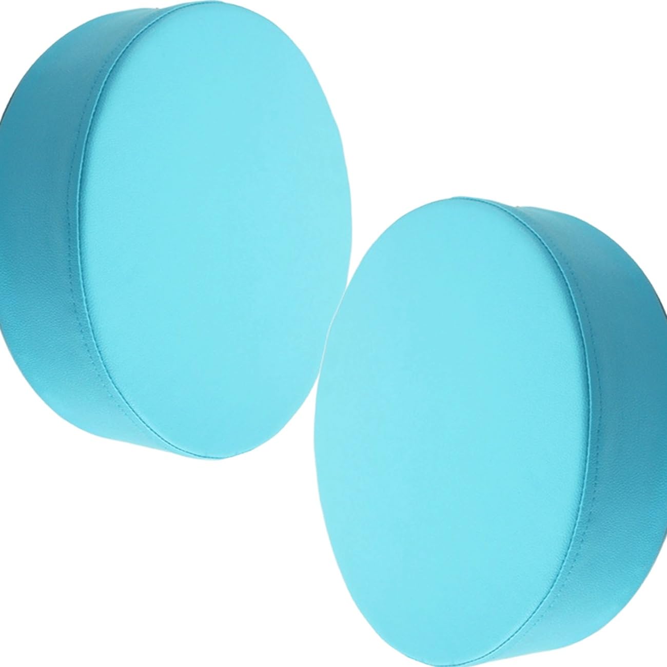 SDNAM Patio Waterproof Chair Seat Pad Comfortable Memory Foam Pad Round Outdoor Slip Chair Seat Cushion Thickened Leather Replacement Pad for Patio Furniture Home Garden(G15,2pcs 50X50X5cm)