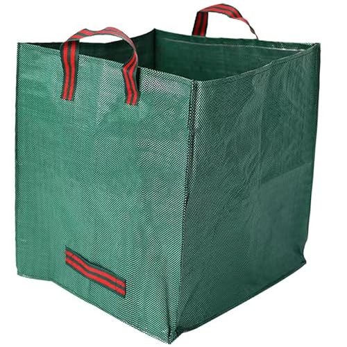DOPKUSS Tote Bag, Large Woven Storage Bags,35-Gallon Polypropylene Rugged Moving Bucket,Reusable Square Waste Tool Bin Heavy Duty 19.7 x 19.7 x 19.7 in Foldable Jumbo Bins for Shopping Grocery Garden