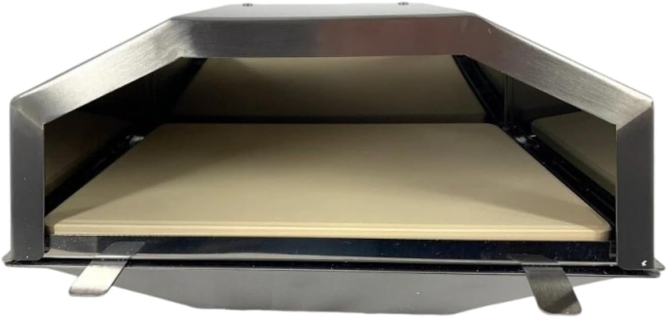 GMG-4108 Pizza Oven Attachment SMALL - for Trek Outdoor Heating, Cooking Eating - Wood Fired Steel Pizza Oven Attachment Accessory -13 × 13 × 10 in