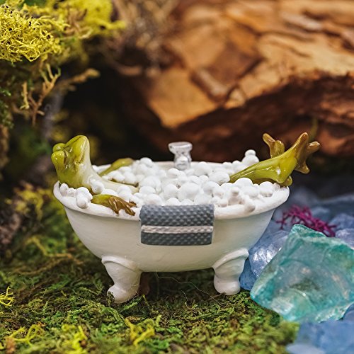 Image of Top Collection Bubble Bath Frog 2-Inch Mini Collectible Figurine