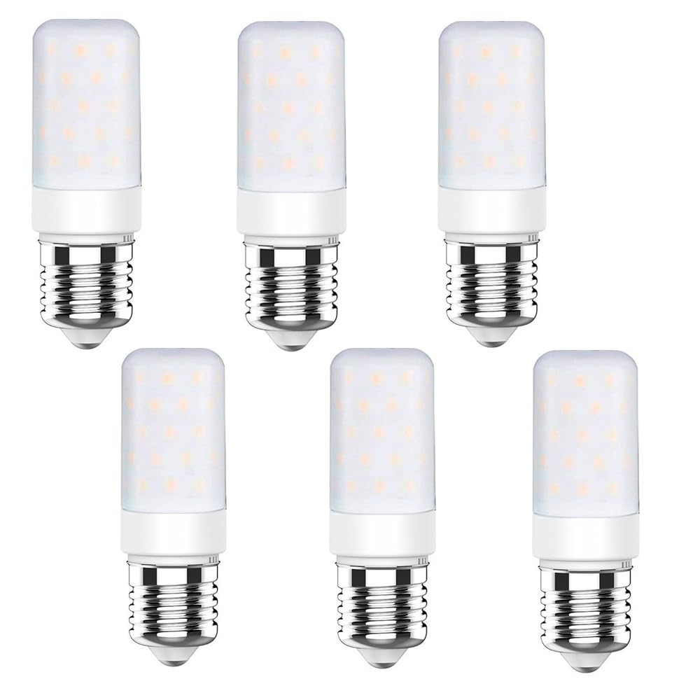 6 Szt. 220V E27 12W LED Żarówka Świecowa Cylindryczna Żarówka Kukurydziana Ciepła Biała Lampa Bagnetowa Candelabra Do Oświetlenia Biurowego W Pokoju