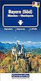 bayern nr 10  Bayern Süd 1 : 275.000 mit touristischen Informationen und Index: Deutschland Regionalkarte 1:275 000 (Kümmerly+Frey Regionalkarten, Band 8)