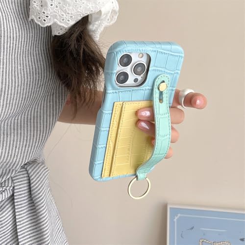 Coque de téléphone de poche iPhone 13 bleu bonbon pour vos sorties et voyages