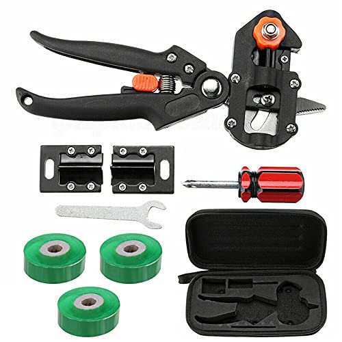 MEIZHIYUE 9Pcs Garden Grafting Tool Set Kit Fruit Tree Pro Pruning Shears Scissor Cutting Tools