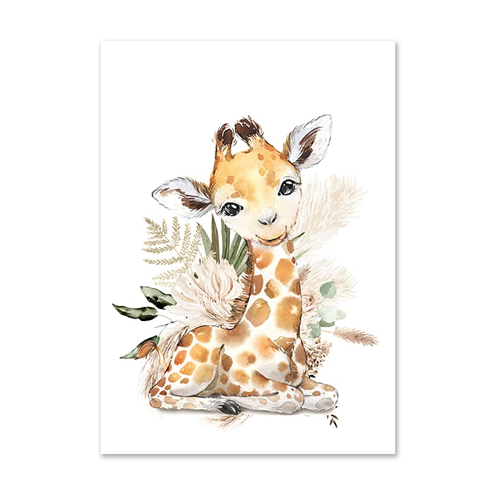 Youihom 6 Affiche Safari Jungle Animaux Bébé Elephant Girafe Youihom 6 Affiche Safari Jungle Animaux Bébé Elephant Girafe