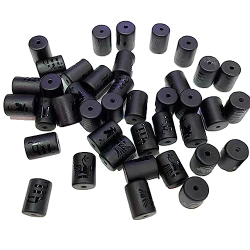 Reviews de Surtidos de abalorios . 49 Decoendiy - 50 abalorio espaciadoras de vidrio sueltas con tubo zodiacal, abalorio de barril de agujero grande para manualidades