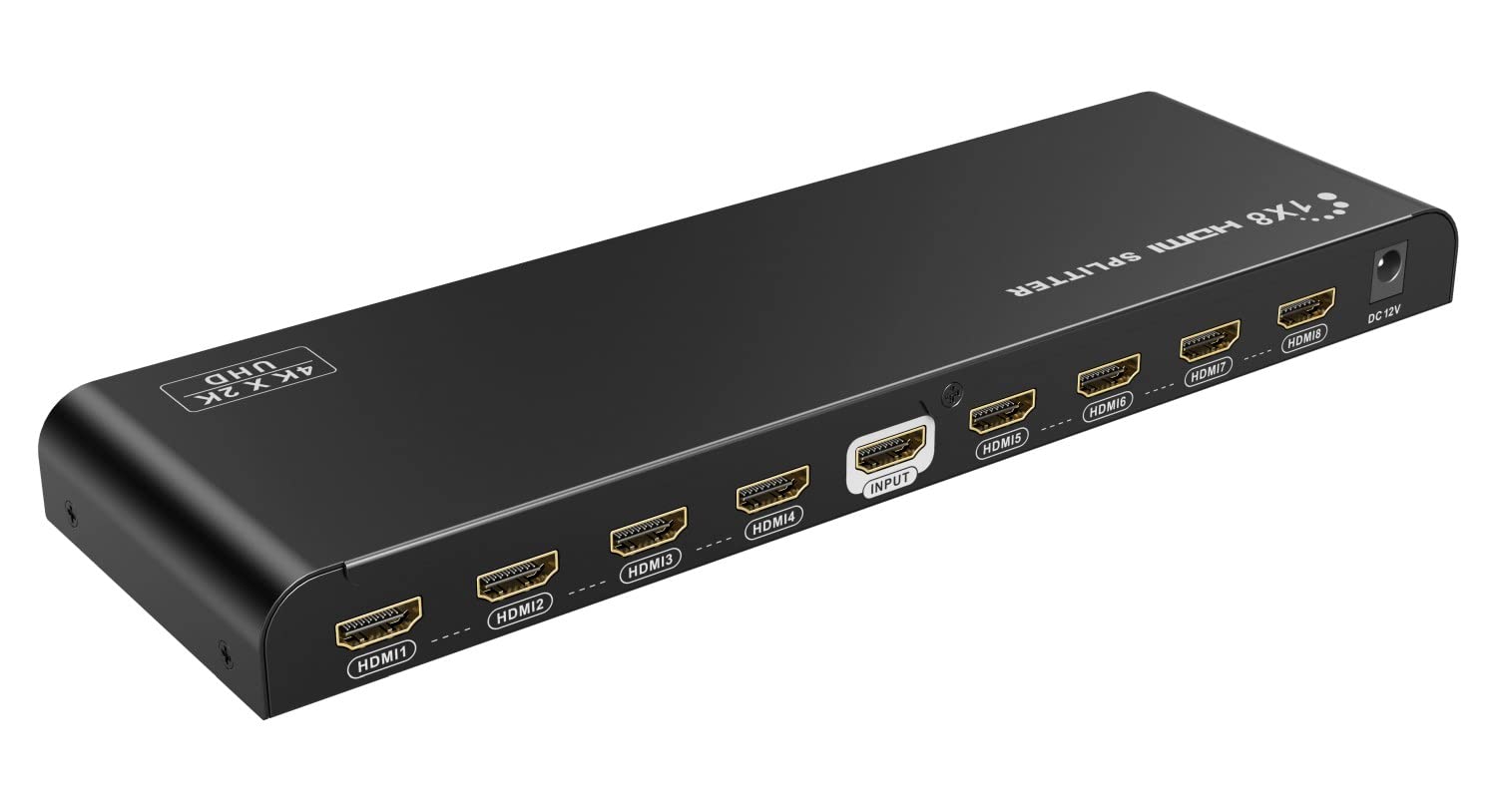Premium Cord HDMI 2.0 Répartiteur 1-8 connecteurs 4K x 2K / 60Hz Full HD 3D Noir