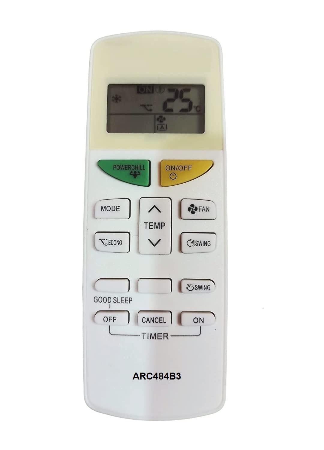BSPS 2 Years Warranty Ac Remote Compatible for Daikin Inverter Window Ac Remote 1.5 Ton 5 Star 2023 Model, FRWKF50UV163A, (Suitable with Daikin Ac Remote)