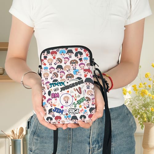 G2TUP Bangtan Crossbody Bag Singer Characters Fans Gift Korean Army Merbers Shoulder Bag Korean Group Merch (Jungk CB)4