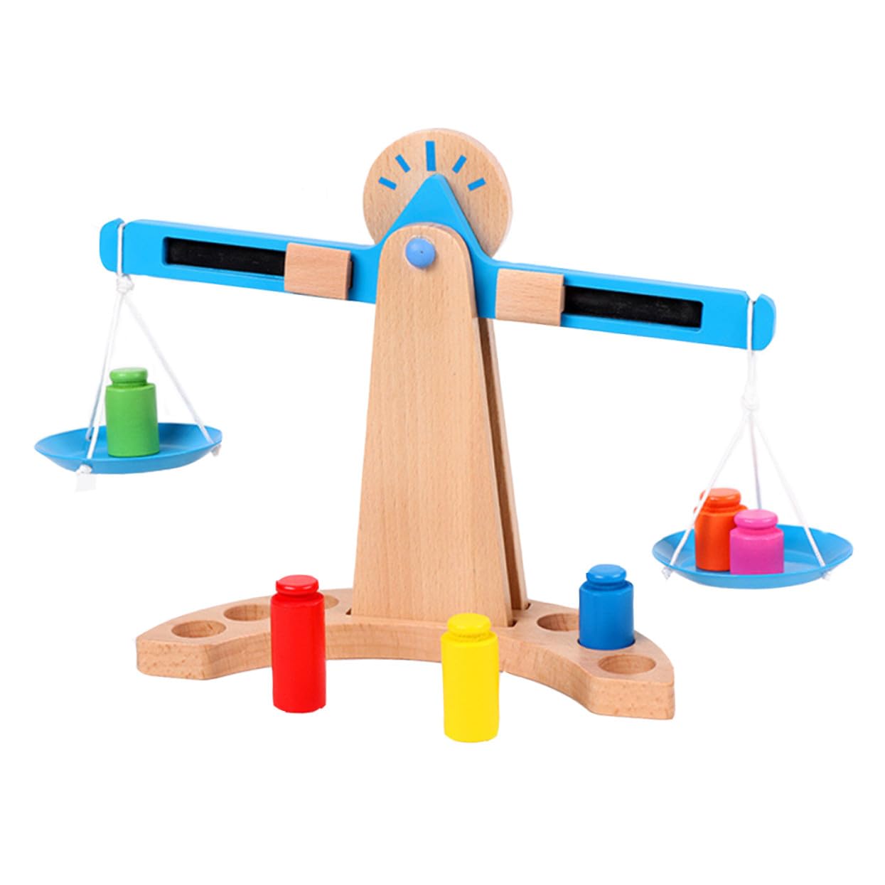 de Madera Educativa para Juguete de Cálculo Temprano con Diseño Seguro y Superficie para Desarrollar Habilidades Matemáticas y Comprensión del Equilibrio Aprendizaje