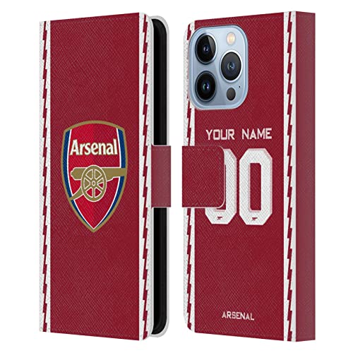 Coque en cuir Arsenal FC pour iPhone 13 Pro, un étui portefeuille élégant au design Maillot 22/23