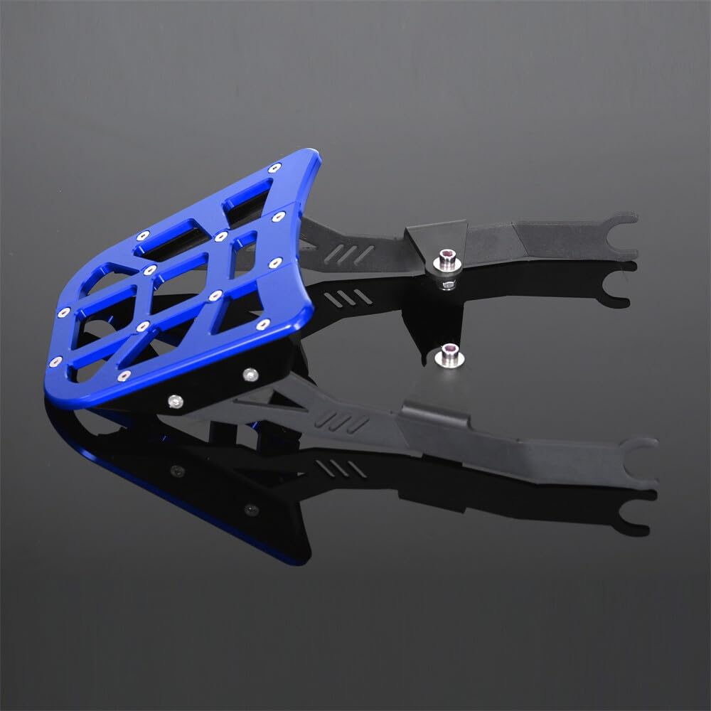 Monkey125 Gepäckträgerhalter kompatibel mit Monkey 125cc JB02 JB03 2018-2025 Z125MA CNC Motorrad Gepäckaufbewahrung Blau