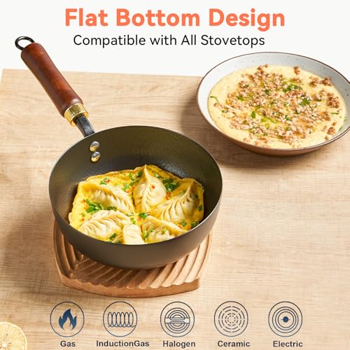 Wok de Hierro Fundido con Mango de Madera 12 pulg miniatura 7