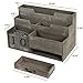 BLU MONACO Dark Wooden Mail Organizer Desktop with Block Calendar – Mail Sorter & Countertop Organizer for Women’s Office