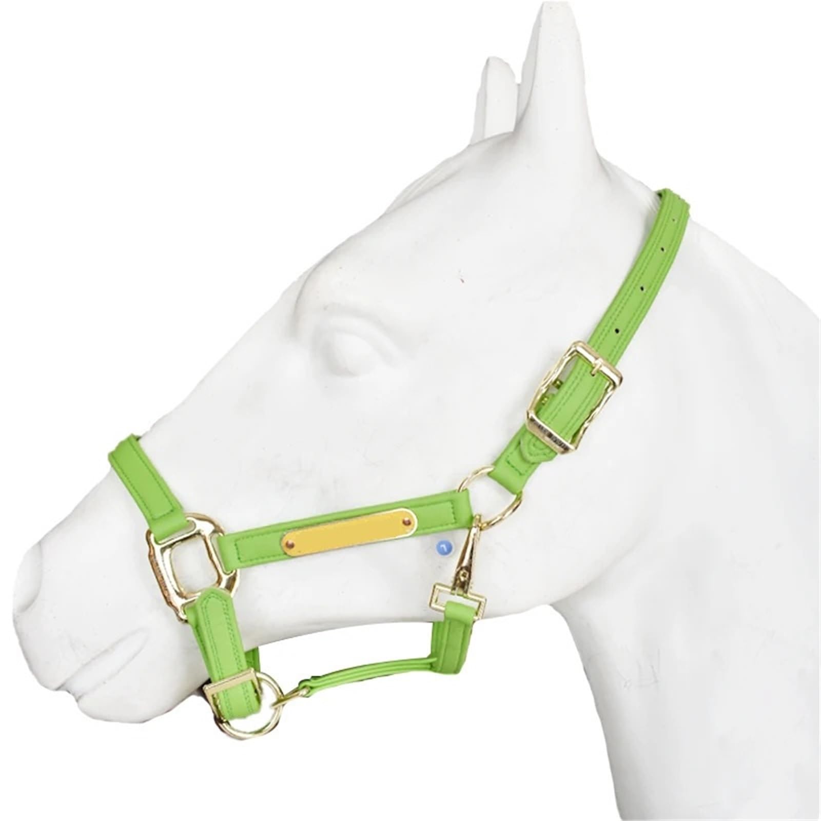 Brida de Caballo Duradera, Cabestro de rienda, arnés de Cabeza, Cabestro de Caballo para Caballos(Green L160CM)