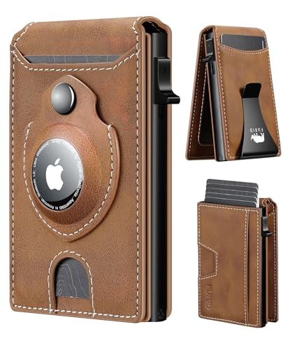 furid Apple Airtag Wallet Men: Smart Wallet with Airtag Holder - Air Tag Wallet for Men Slim Minimalist