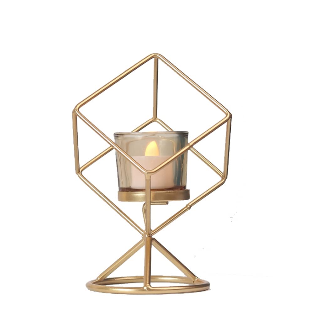 Bougeoir de style européen en fer pour illuminer une table basse