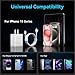 iPhone 16 Pro Max Charger Fast Charging, PD 20W(A+C) iPhone Wall Charger Block with 6.6FT USB C to USB C&Light-ning Long Cable Cord iPhone 16/16Pro/16 Pro Max/15/14/13/12/11/10 Pro Max, XS,XR,X,iPad