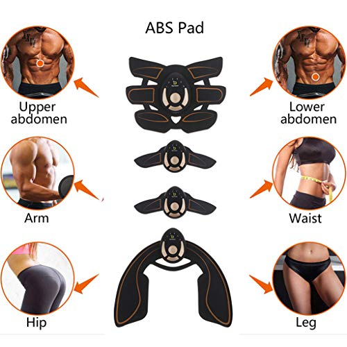 gazechimp Estimulador De Tonificação Muscular Corporal Abdominal, Braço, Quadril, 30 Almofadas De Ge
