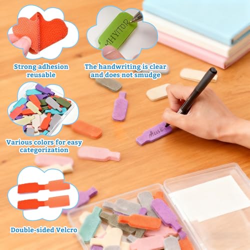 35 Stück Kabeletiketten Kabel, Kabel Beschriftung Wiederverwendbar Mehrere Farben Etiketten 11.3cm x 1.8cm Identifizierung Von Groß Drähten Vielseitige für Zuhause Büro