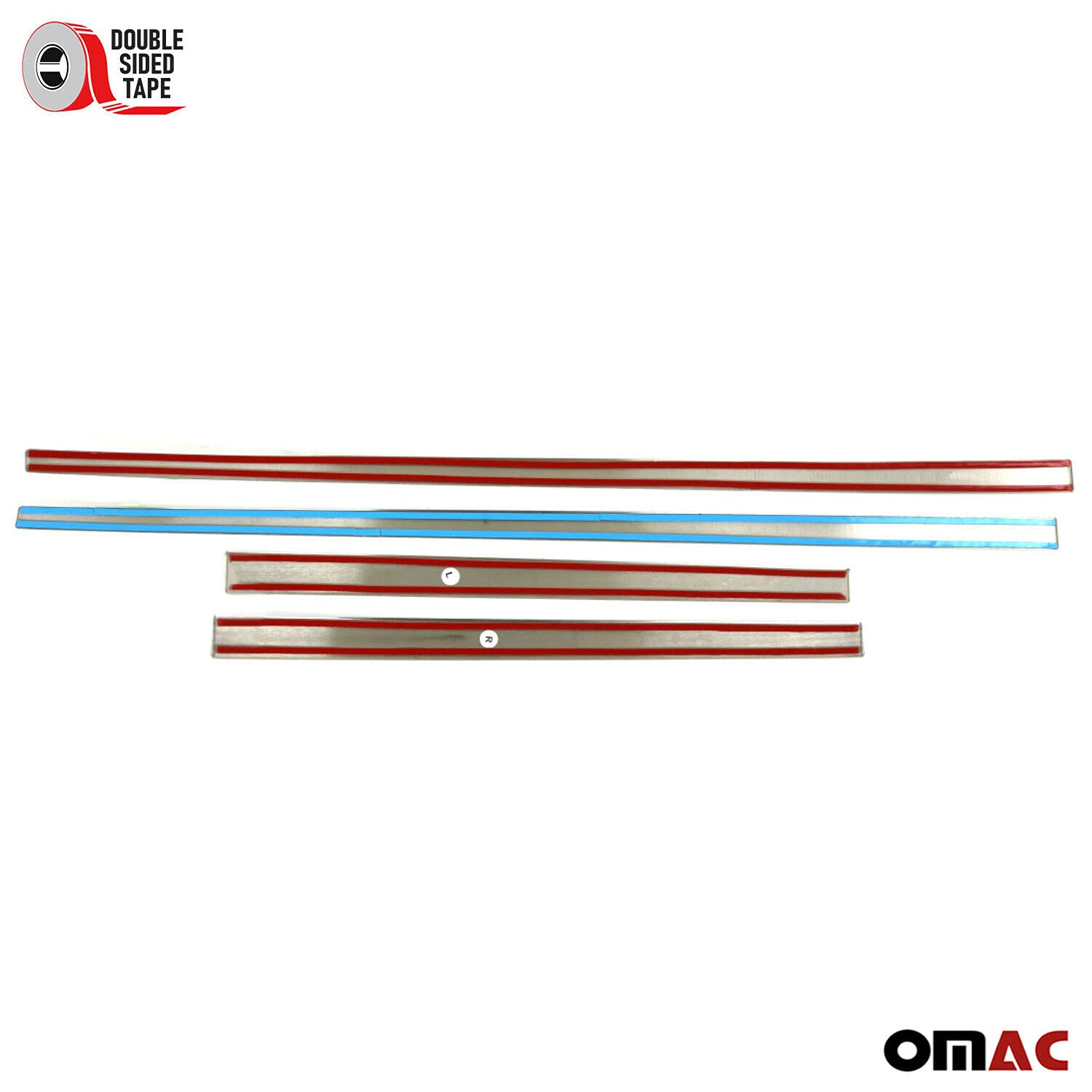 OMAC 7514131 Listón embellecedor/protector puerta Puerta vehículo ambos lados