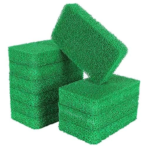 Catálogo de Esponja verde Top 10. 42 CYEAH - 10 esponjas de silicona, esponja reutilizable sin olor, esponja de cocina para platos, utensilios de cocina, fregadero, baño de limpieza antiarañazos, verde