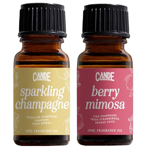 Image of CANDECraftCo Premium Fragrance Oil - Diffuser Oils Fragrances Scented for Home, Candle Soap Making Supplies, Aromatherapy Blends for House (0.34 Fl Oz) (Champagne & Berry Mimosa)