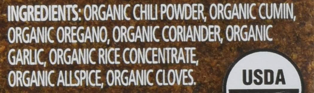 Simply Organic Chili Powder Certified Organic, 2.89-Ounce Containers (Pack of 3)