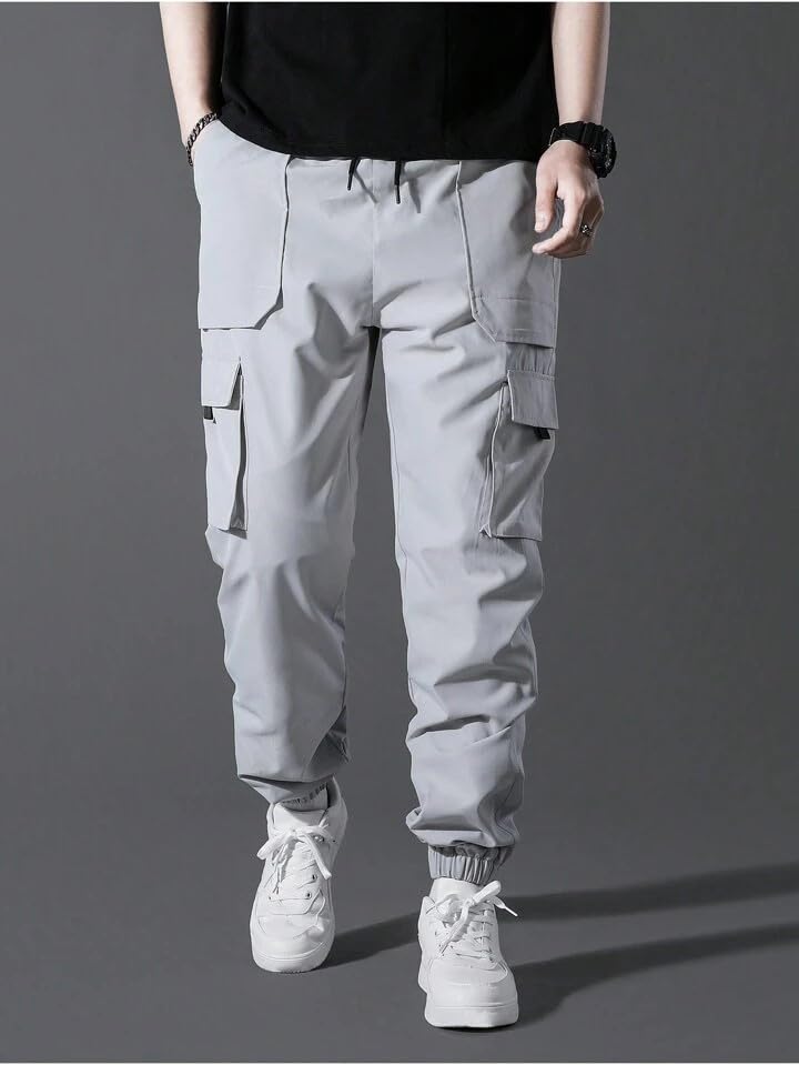 Image of Samfor Polyester Track Pants for Men || Men Track Pants || Men Stylish Track Pant || Cargo Track Pant for Men || Track Pant with Multiple Pockets