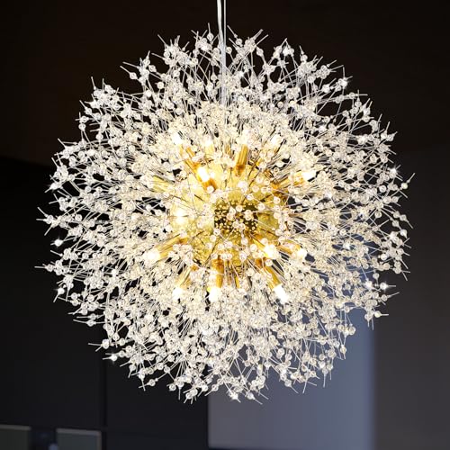 Dandelion Shaped Crystal Chandelier