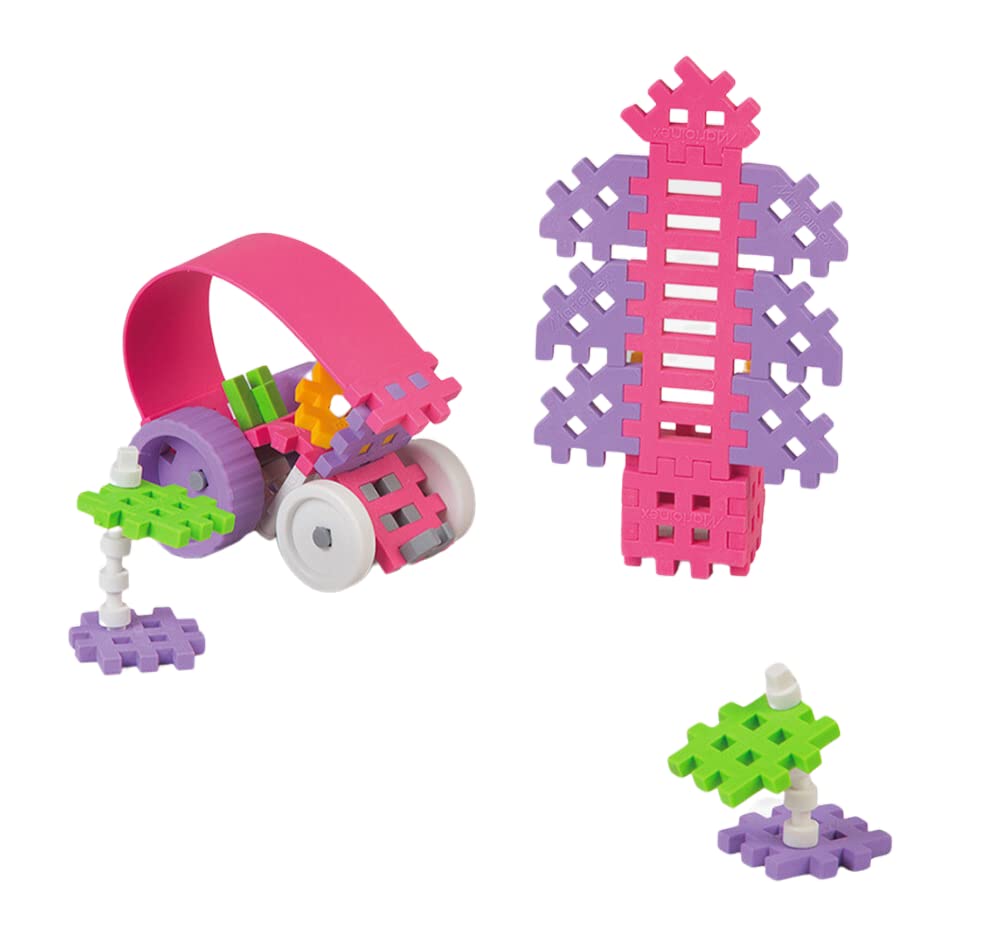 Marioinex Mini Waffle Constructor – 70 Teile, Rosa, Kreatives Konstruktionsspielzeug Für Kinder