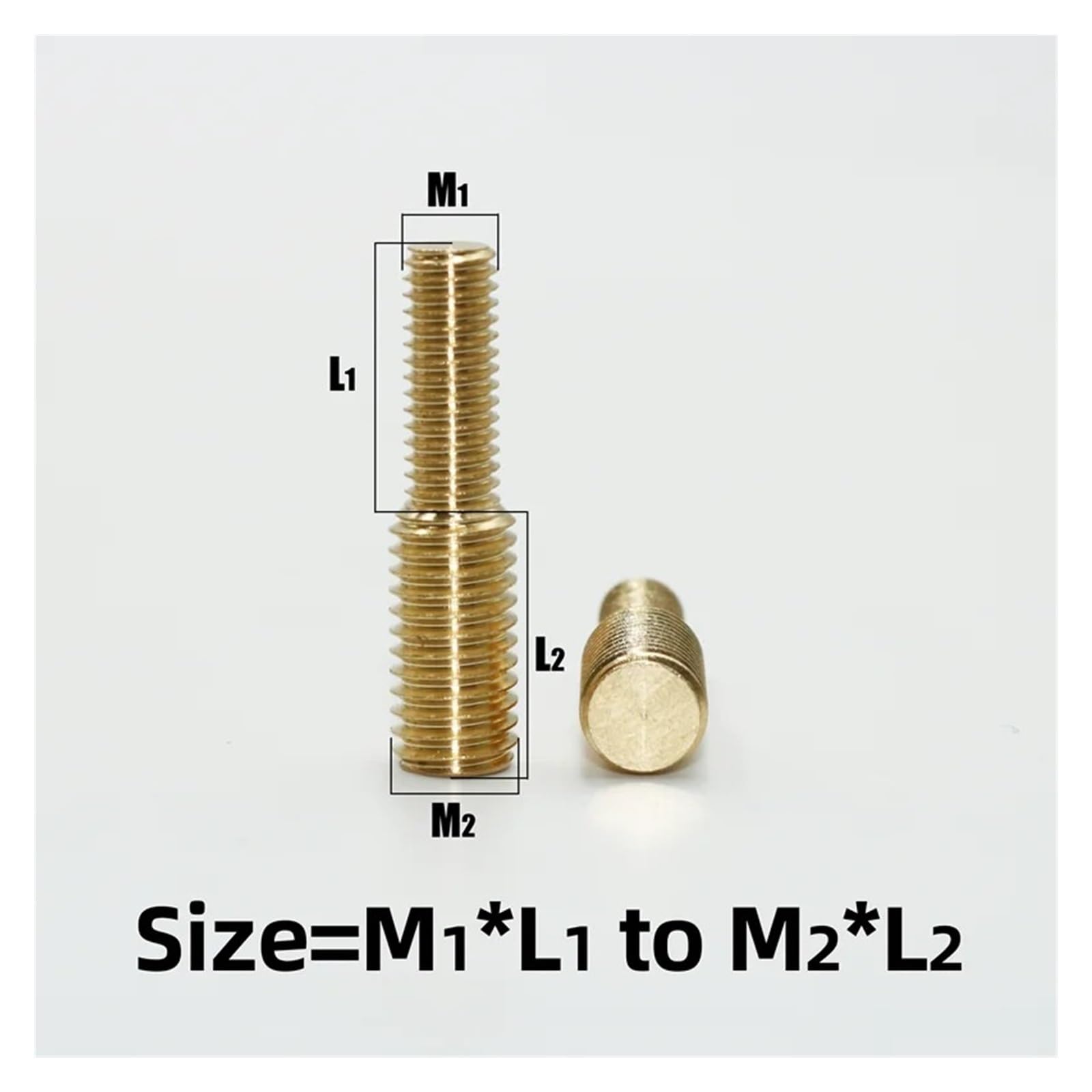 adaptador roscado, Tornillo de conversión M3 M4 M5 M6 M8 M10 M12 latón con rosca(M5x15 to M6x10(5pcs)