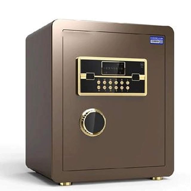 Electronic Luxury Digital Safe Deposit Box Keyboard Lock Home Office Hotel Business Jewelry Cash Use Storage Money Black