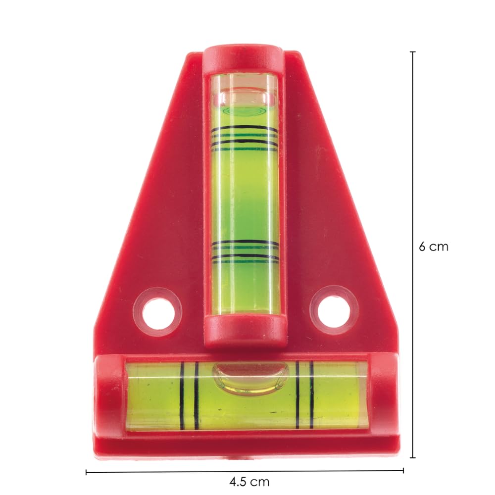 Weidebach ® Magnetische T-waterpas, waterniveau over het water, kleine waterpas, bidirectionele waterspiegel, piramidewaterschaal klein, voor camper
