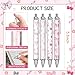 VorkiVecKi Pink Ballpoint Pens Favors - Retractable 24 Pcs Black Gel Ink Ball Point Pen Fine Cute Coquette Bow Tie Writing Supplies Fancy Gifts for Lovers Girls Nurse Teacher Assistants Office Work