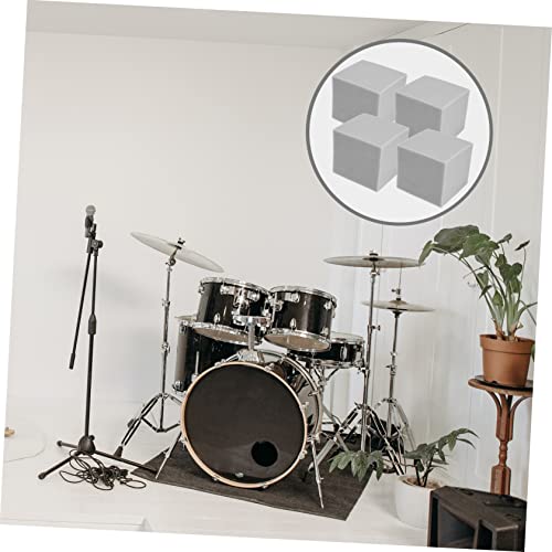 Toyvian 4pcs Bloques de Espuma Aislante Acústica Esquina para Tratamiento Acústico Resistentes al Fuego Cubos Difusores de Sonido para Estudios de Música Teatros en Casa y Espacios de Grabación miniatura 4