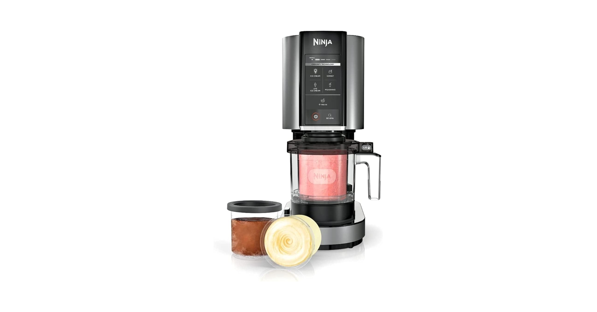 Amazon.com: Ninja NC300 CREAMi Ice Cream Maker with (2) Pint