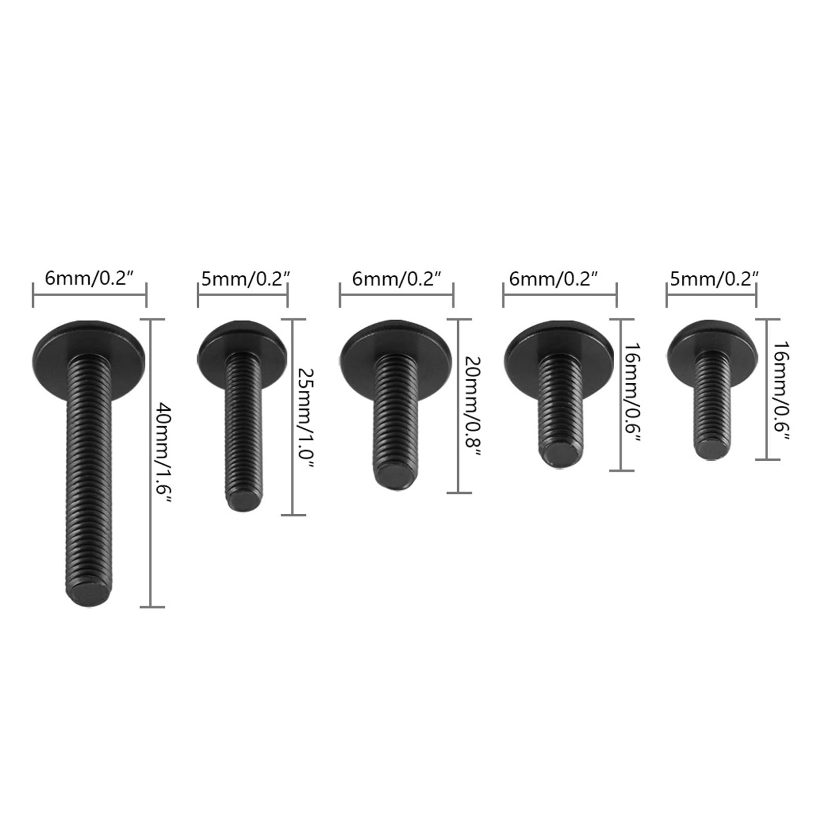 177Pcs/Kit Bulloni Carenatura Moto, M5 M6 Viti Parabrezza Moto Elementi di Fissaggio Bulloni Carenatura Kit Clip Dado per La Maggior Parte delle Moto(Nero)