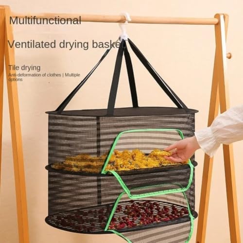 Red de secado plegable de 4 niveles para hierbas flores y verduras de 60cm 7