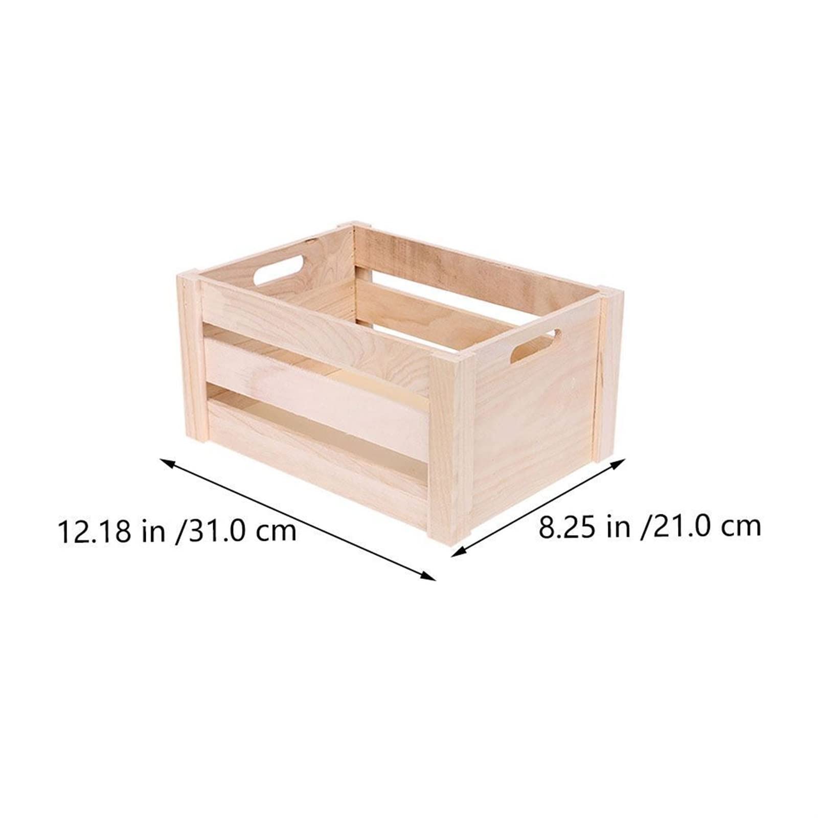 Cesto per Uova 1Pc Cassa per Merci Cassa in Legno Scatola portaoggetti in Legno Cassa per Esposizione per casa Ufficio al Coperto