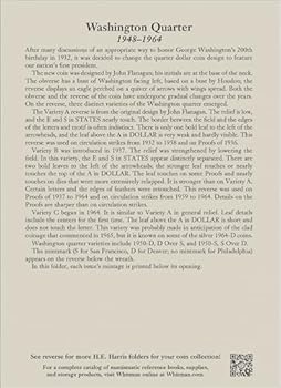 Hardcover H.E. Harris(r) Coin Folder - Washington Quarters Collection #2: 1948-1964 Book