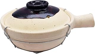 Chinese Single Handle Clay Pot (Wired) Earthen Pot for Clay Pot Rice and Stews 22cm