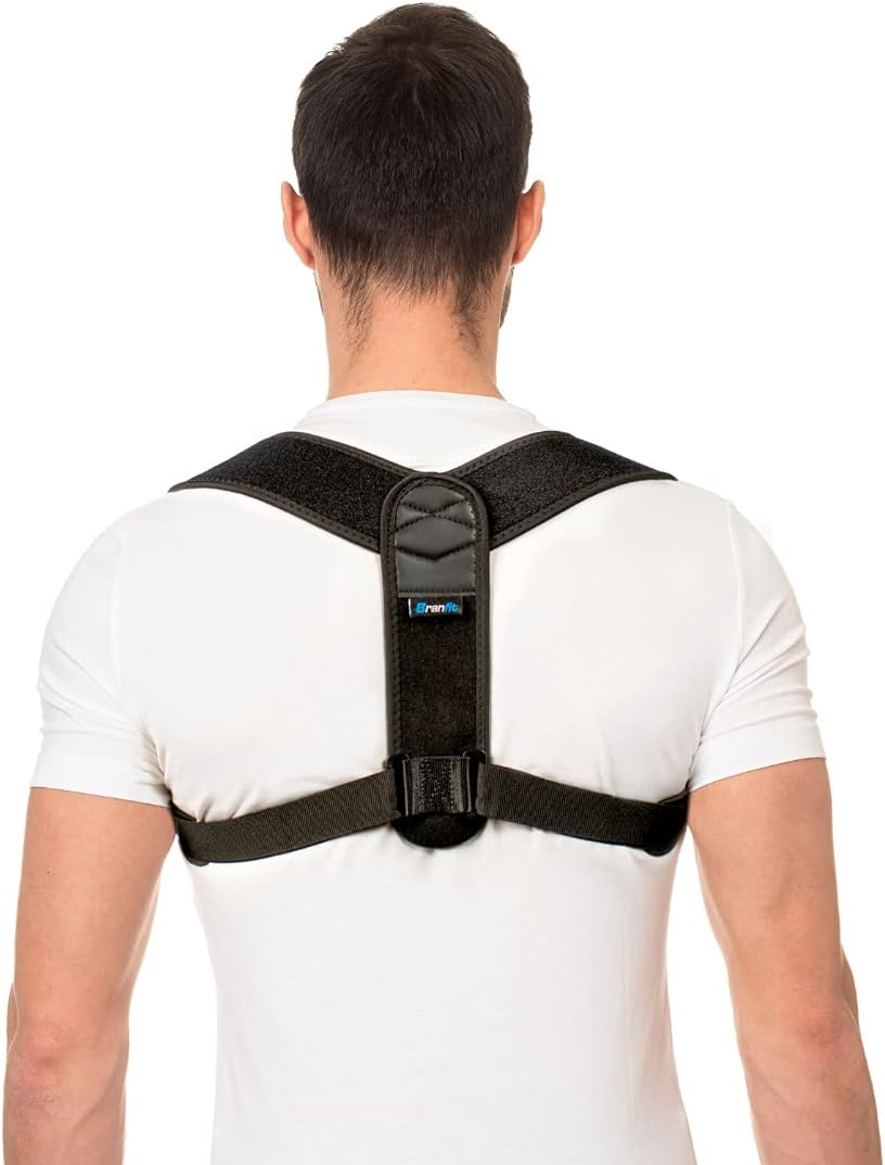 Best Posture Corrector & Back Support Brace for Women and Men by BRANFIT, Figure 8 Clavicle Support Brace is Ideal for Shoulder Support, Upper Back & Neck Pain Relief