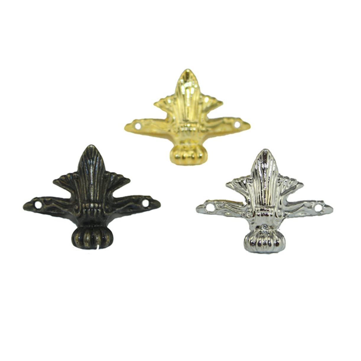 Cabilock 16 Pcs Furniture Accessories Legs Antique Decor Couch Protectors for Furniture Spoke Protector Corner Guards for Furniture Replacement Furniture Legs Silver Decor Foot Support Sofa