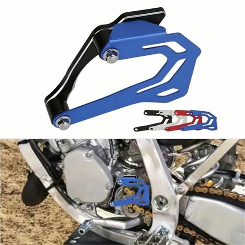 Protector de cadena y piñón YZ125 en aluminio anodizado rojo 2